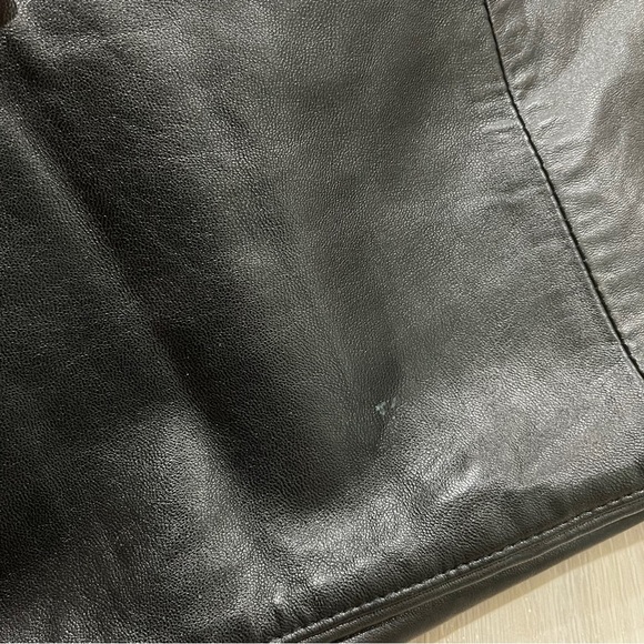 NWT Vintage Janucci Leather Pants High Waisted Made in Italy | 26” Waist - Picture 4 of 5